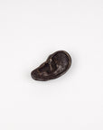 Bronze ear sculpture on a white background