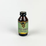 Bottle of spicy ginger on a white background