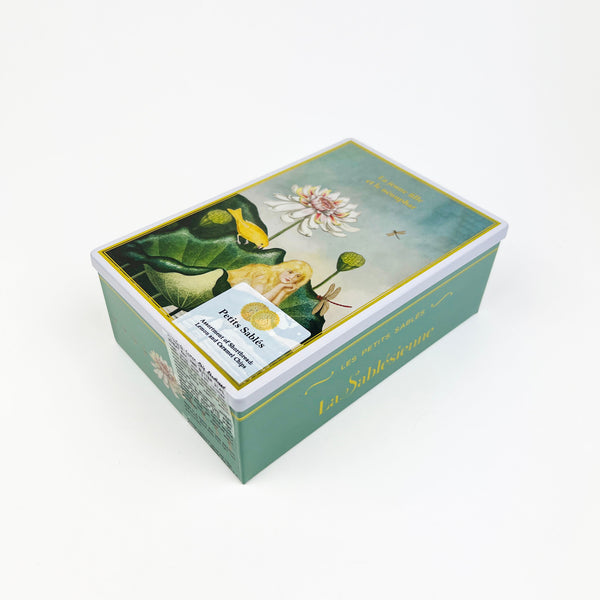 La Sablesienne - Girl & Water Lily Shortbread Tin
