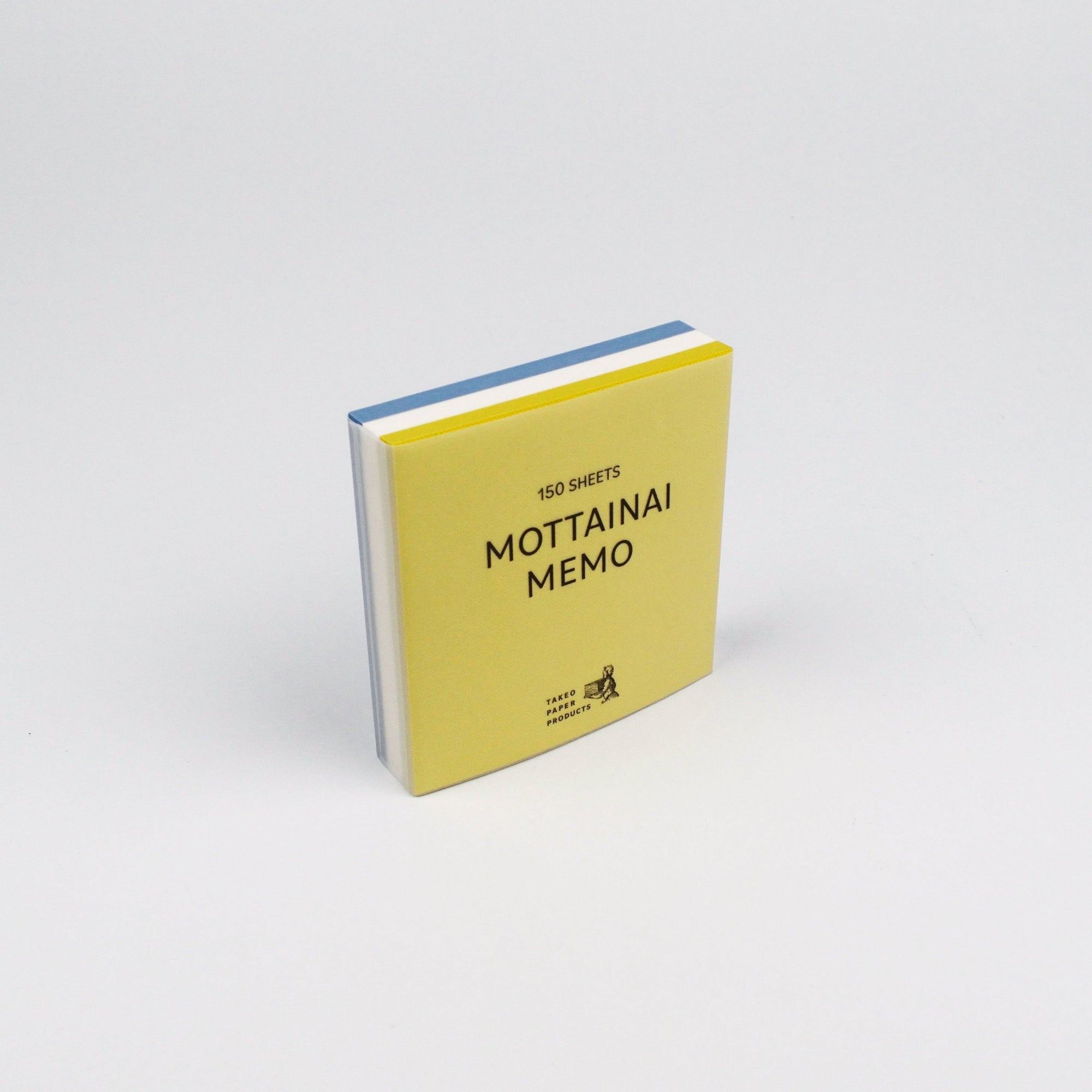 Memo pad titled 'MOTTAINAI MEMO' on a white background