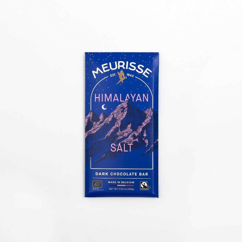 meurisse belgian dark chocolate himalayan salt bar