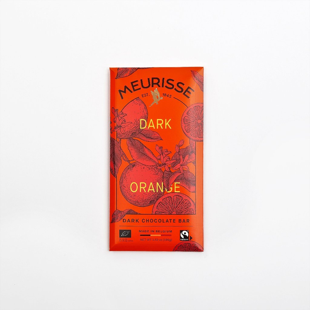 meurisse belgian dark chocolate orange bar