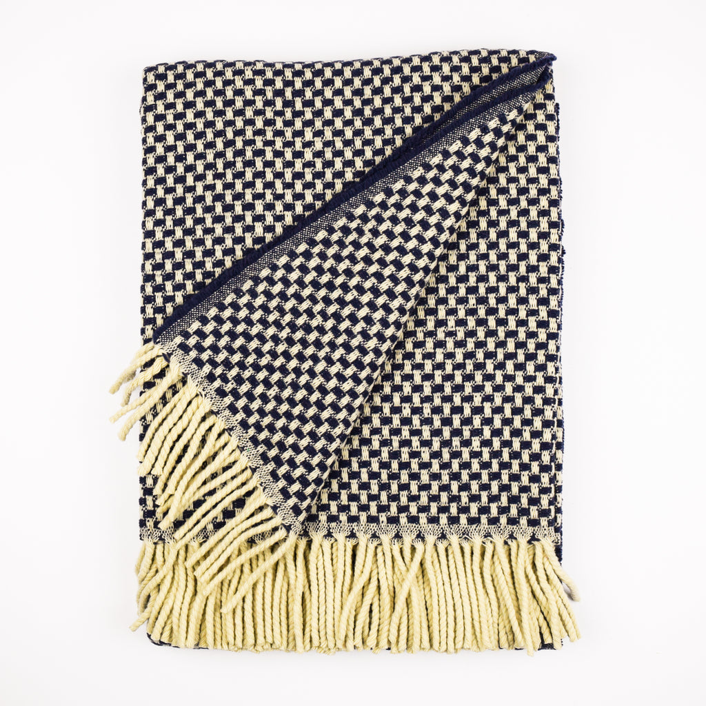 Burel Mountain Originals Blanket - Mondego - Navy