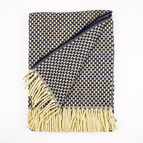 Burel Mountain Originals Blanket - Mondego - Navy