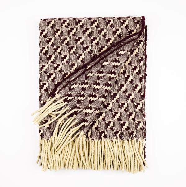 Burel Mountain Originals Blanket - Noor - Burgundy