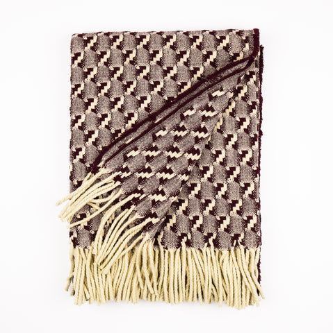 Burel Mountain Originals Blanket - Noor - Burgundy