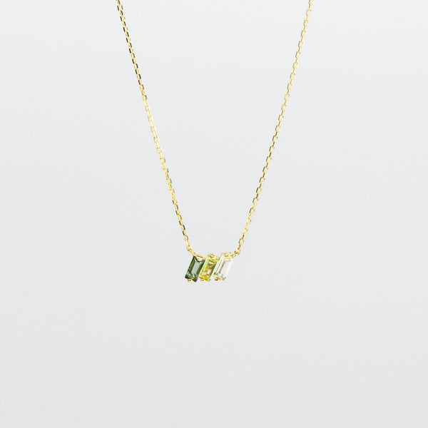 Suzanne Kalan - 14k Yellow Gold Amalfi Mini Pendant - Green Ombre