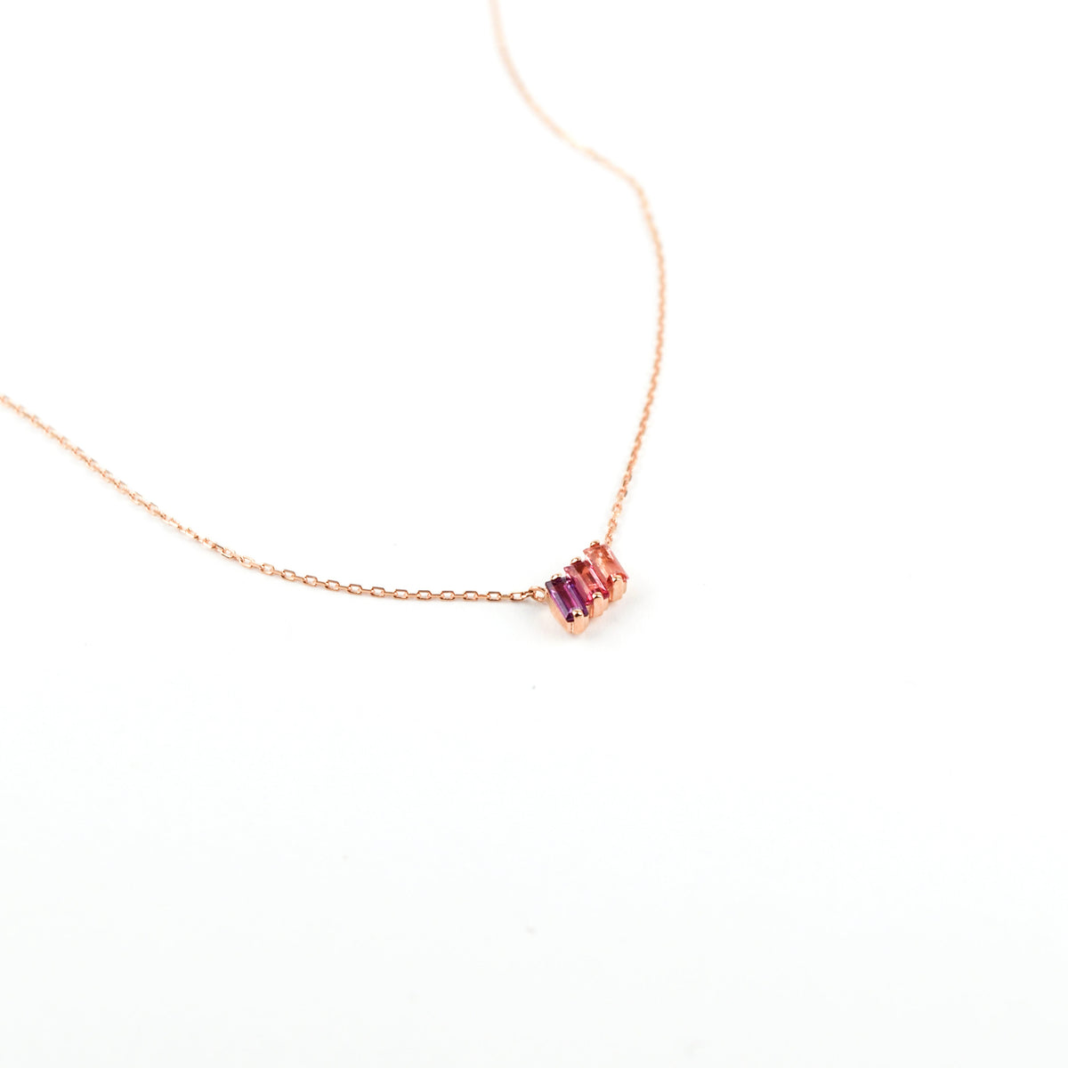 Suzanne Kalan - 14k Gold Amalfi Mini Pendant - Red Ombre