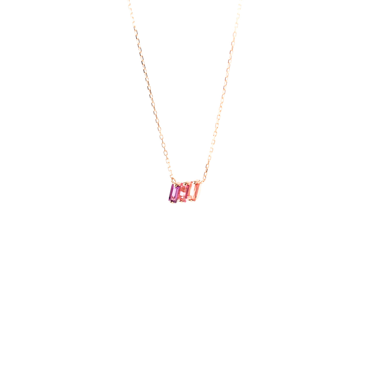 Suzanne Kalan - 14k Gold Amalfi Mini Pendant - Red Ombre