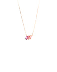 Suzanne Kalan - 14k Gold Amalfi Mini Pendant - Red Ombre