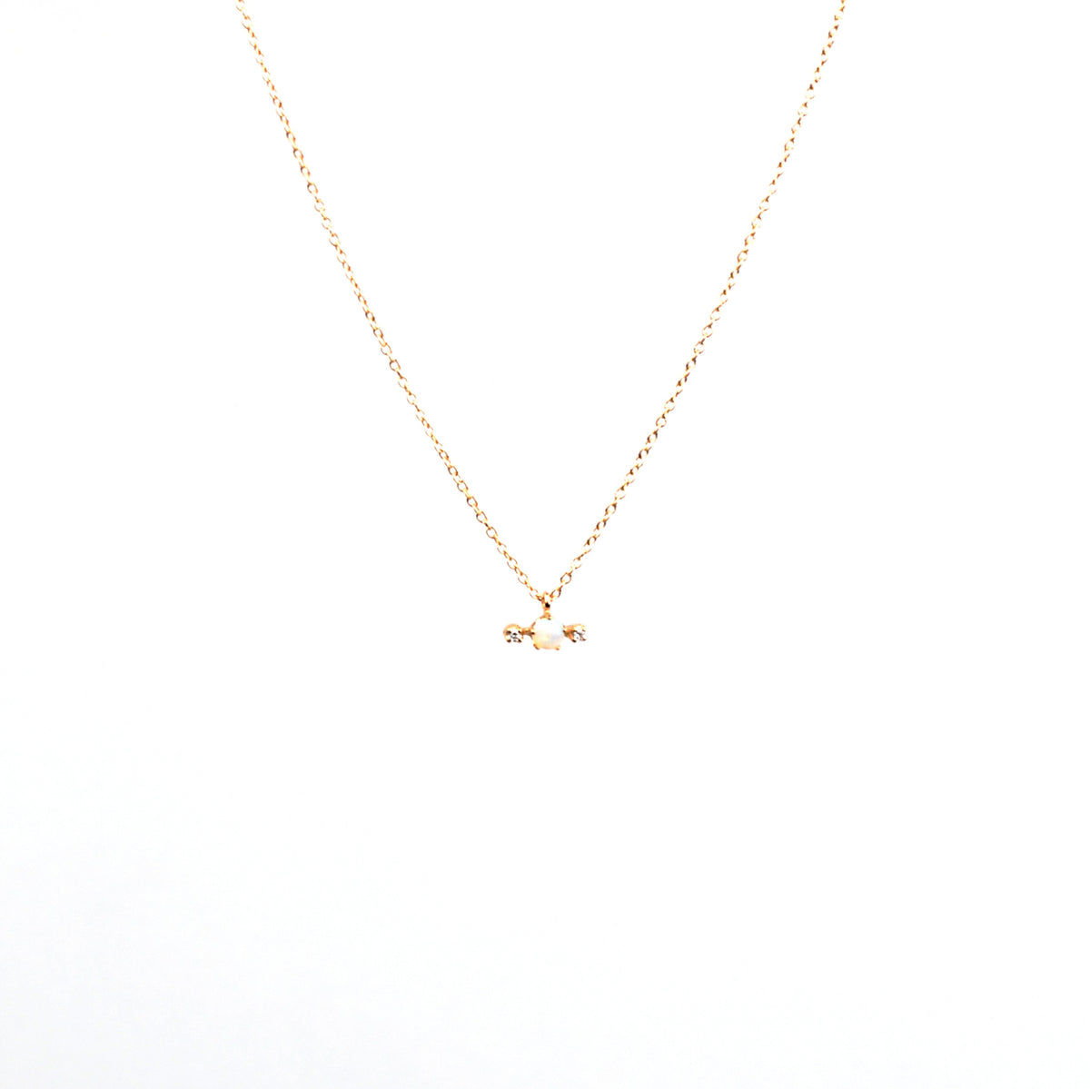 N + A - Candy Opal &amp; Diamond Necklace