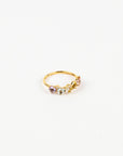 Suzanne Kalan - 14k Gold Amalfi Blend Half Band - Pastel - Size 6.5