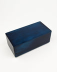 Blue rectangular box on a white background