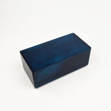 Blue rectangular box on a white background