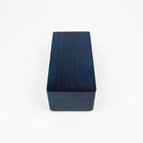 Blue rectangular box on a white background