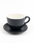 Fika Cup & Saucer - Slate Grey & White