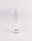 Clear glass on a white background