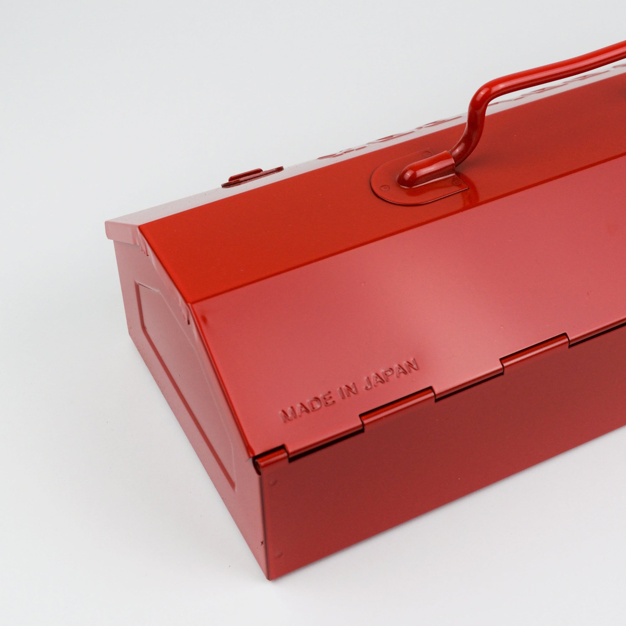 Red toolbox with 'Made in Japan' text on a white background