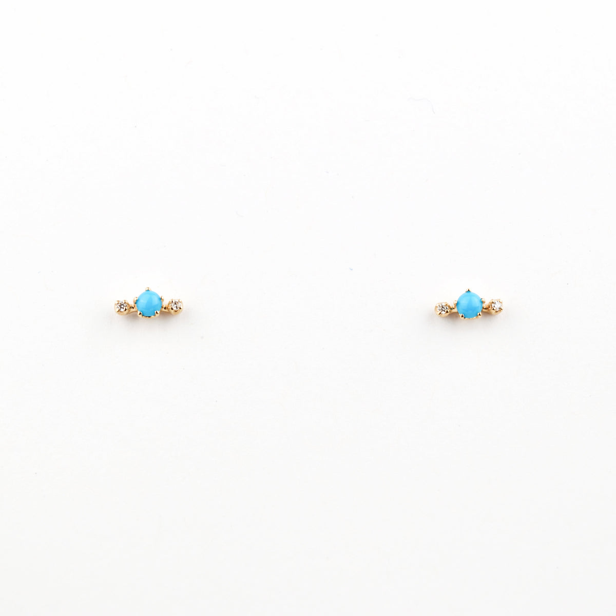 N + A - Candy Turquoise &amp; Diamond Earrings