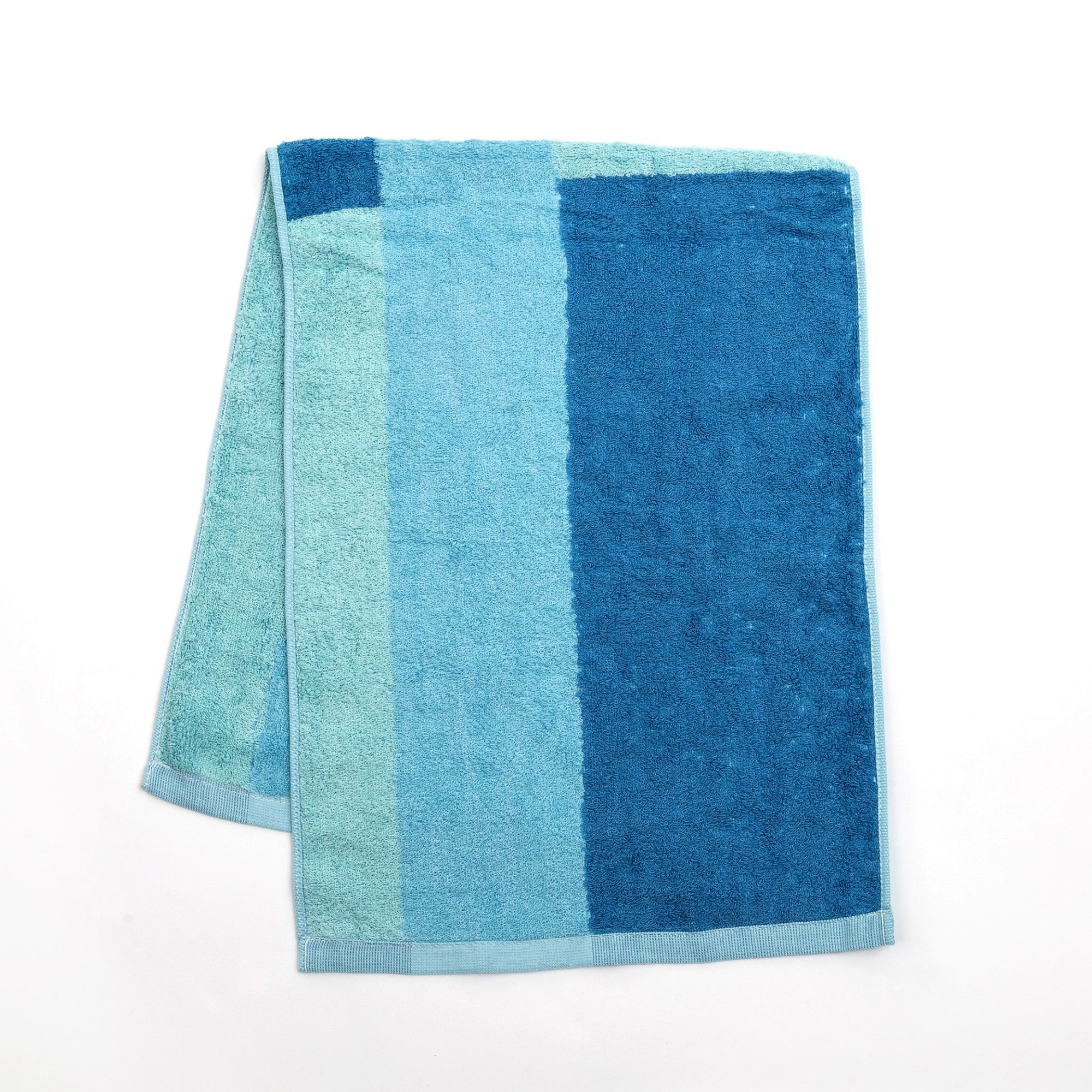 unfading japanese cotton bath towel blue imabari