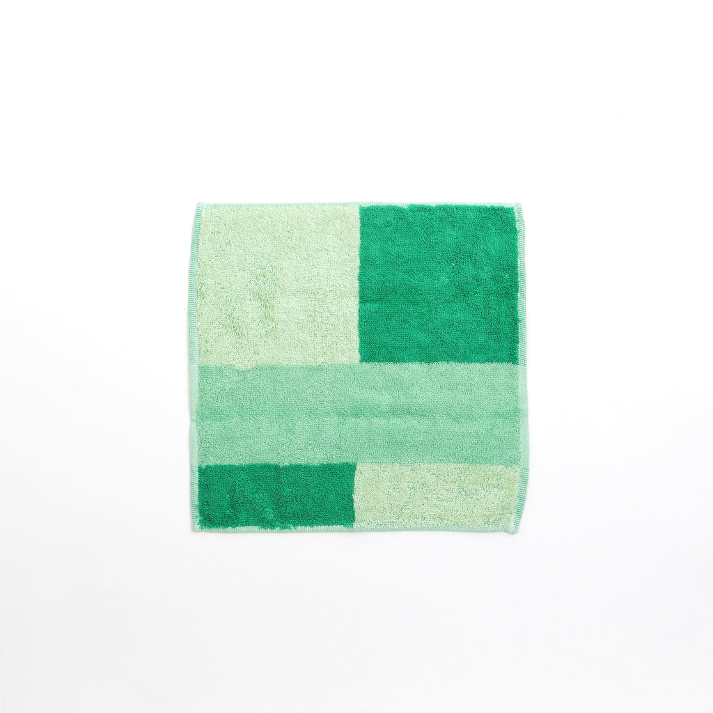 unfading japanese cotton wash cloth green imabari