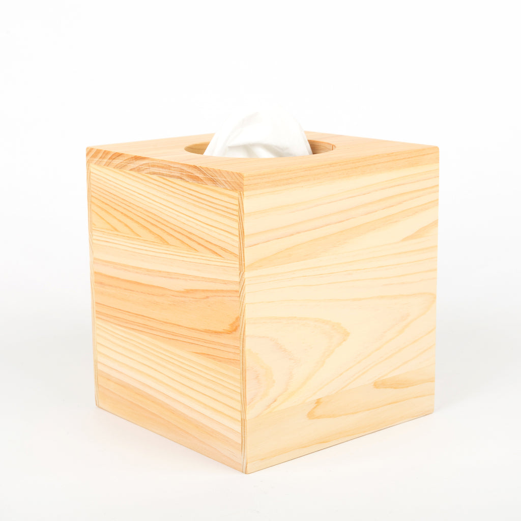 Hinoki Tissue Box - Square