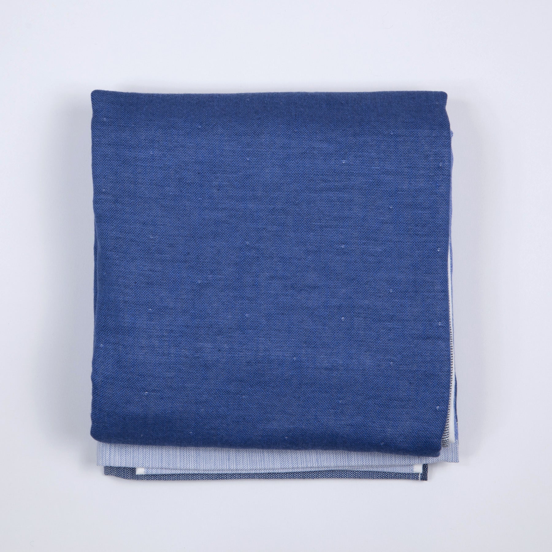 Yoshii Chambray Bath Towels - Two Tone Blue - Bath Towel