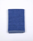 Yoshii Chambray Bath Towels - Two Tone Blue - Wash Towel