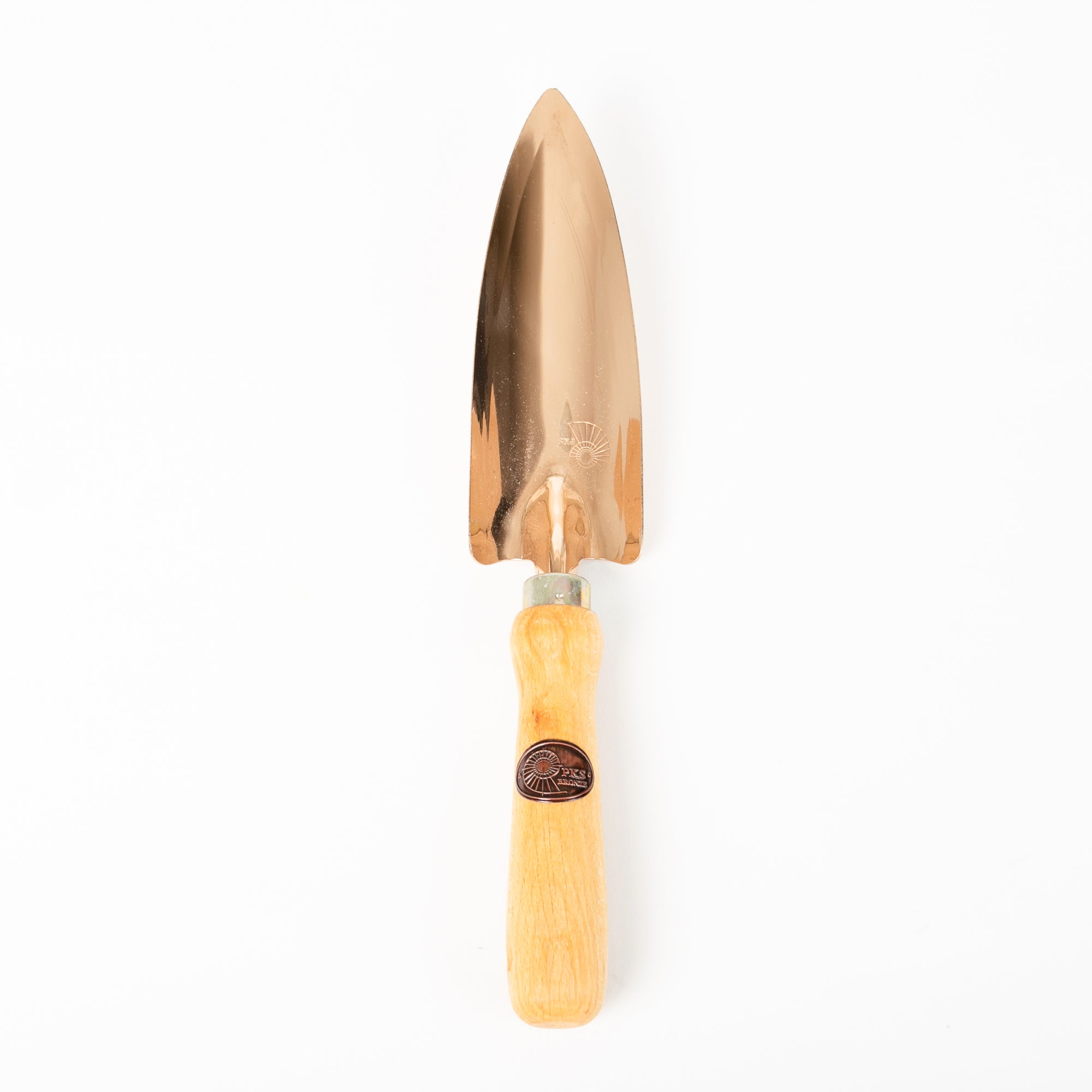 bronze gardening trowel narrow 