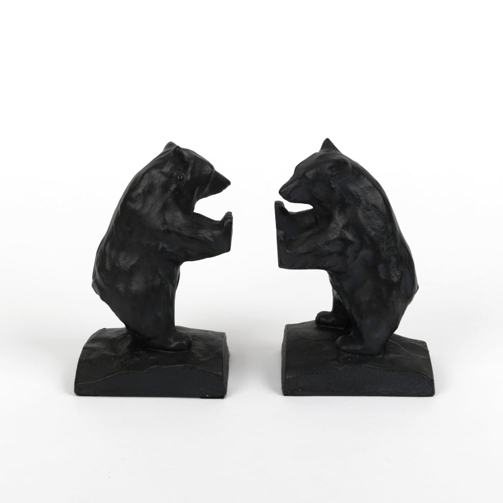 Cast Iron Bear Bookends - Set of Two