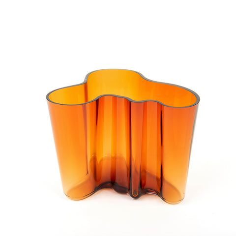 alvar aalto vase 6.25" high copper glass