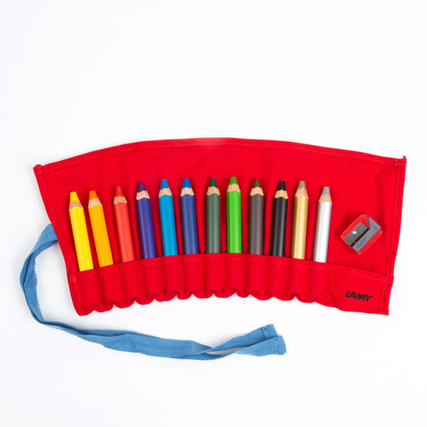 LAMY 3Plus Colored Pencil Roll-Up Set