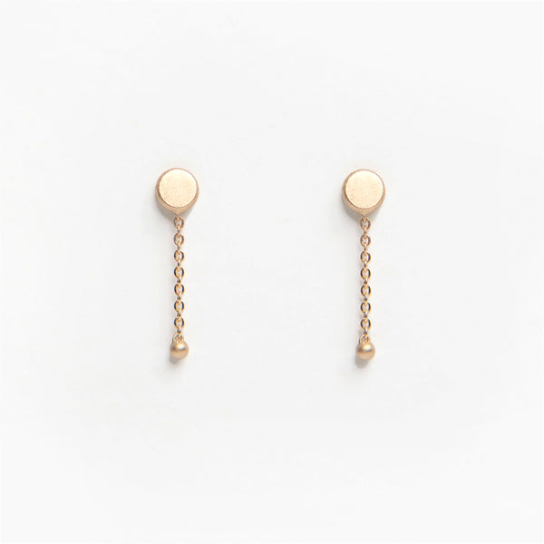Carla Caruso - Short Round Ball and Chain Earrings