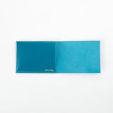 alice park kidskin wallet flap style turquoise