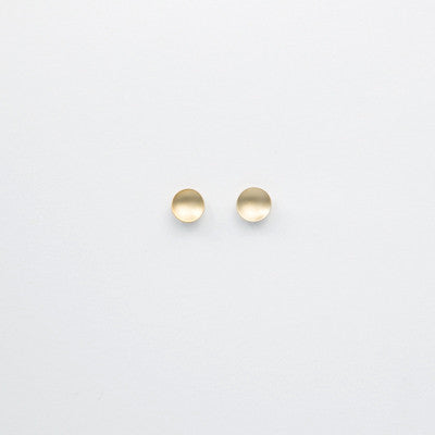 Carla Caruso - Polka Dot Large Stud Earrings - 14k Yellow Gold