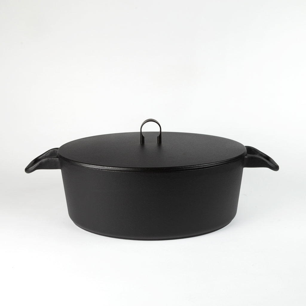Enameled Cast Iron Pot - Black