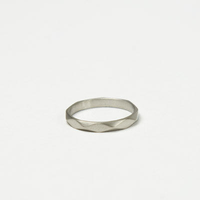 Carla Caruso - Faceted Band - 14k White Gold