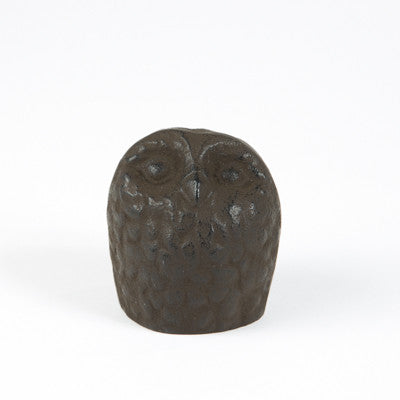 Cast Iron Owl Paperweights - Small