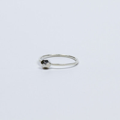 Mute Object - Geo Ring Collection - Large, Sterling Silver, Size 5