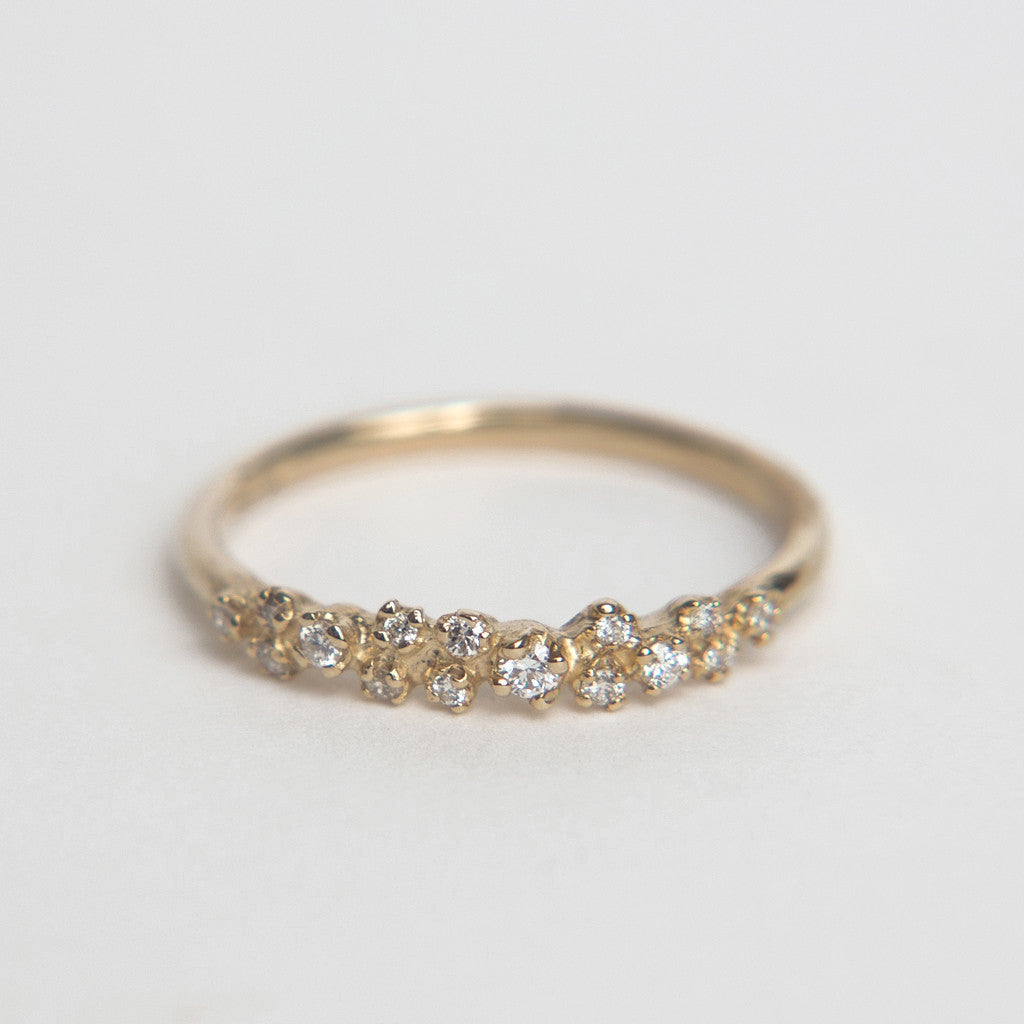 N + A Jewelry - Diamond Cluster Garland Ring