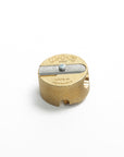 Round Brass Pencil Sharpener