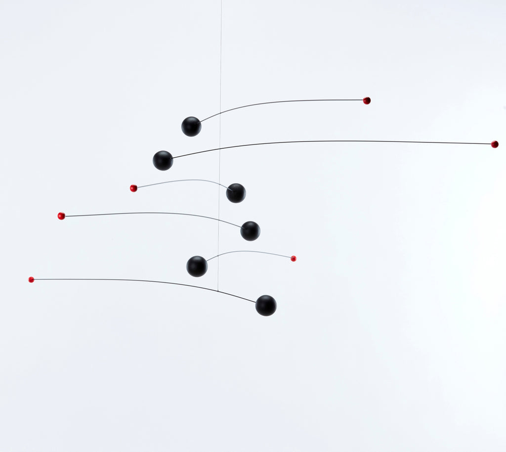 Flensted Air Stream 36 - Mobile Bianco 65x36cm - Decorazione Sospensa Danese Fatta A Mano, Ideale Per Camera O Soggiorno