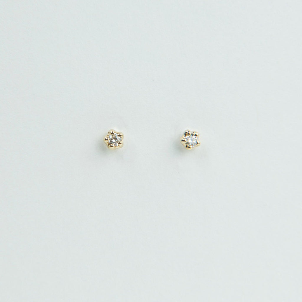 N + A Diamond Stud Earrings - Small