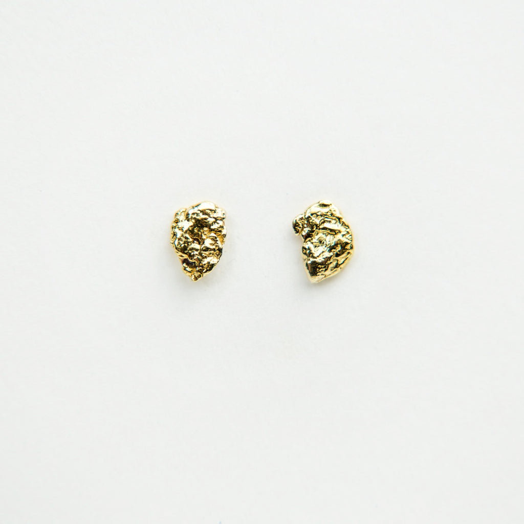 Gold Nugget Earrings