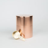 Kaikado ground coffee canister copper Japanese handmade