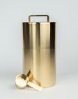 Kaikado whole bean coffee canister brass Japanese handmade