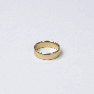 Black Barc - Square Round Band - 14k Yellow Gold