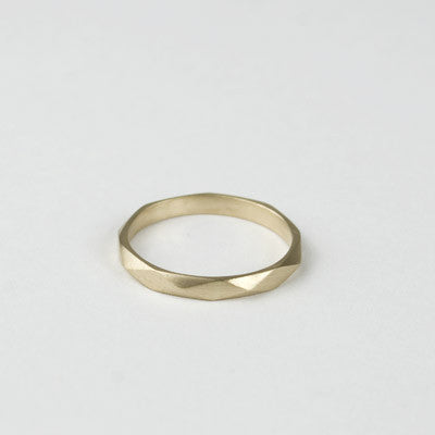Carla Caruso - Faceted Band - 14k Yellow Gold